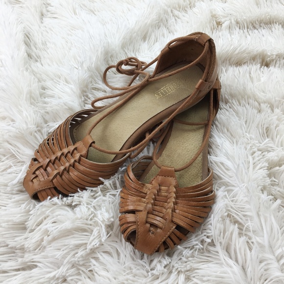 Seychelles Shoes - Seychelles Sz 7.5 Cognac leather flat sandals